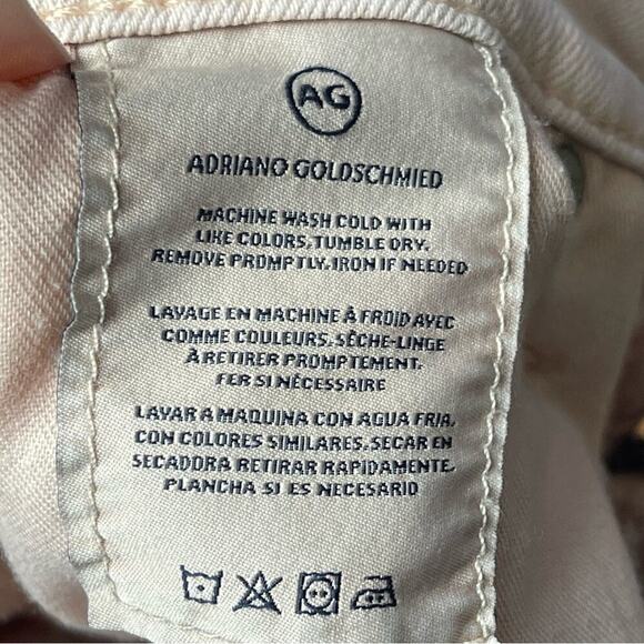 AG The Isabelle High-Rise Straight Crop Jeans, Blush, Casual, Weekend, 32 - Picture 11 of 16